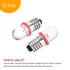 MECCANIXITY E10 Screw Base LED Bulb DC 12V 0.25W Round