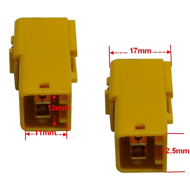 AERZETIX - C4333-2 x Speaker Adaptor - Cable - for