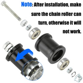 YOXUFA #35 Roller Chain 140 Links +Mini Bike Chain Tensioner for Coleman CT100U CC100X Baja Doodle Bug DB30 Predator 212cc 79cc 100cc Motovox MBX10 MBX11 Mega Moto MM-B80 105cc Mini Bike Go Kart Parts