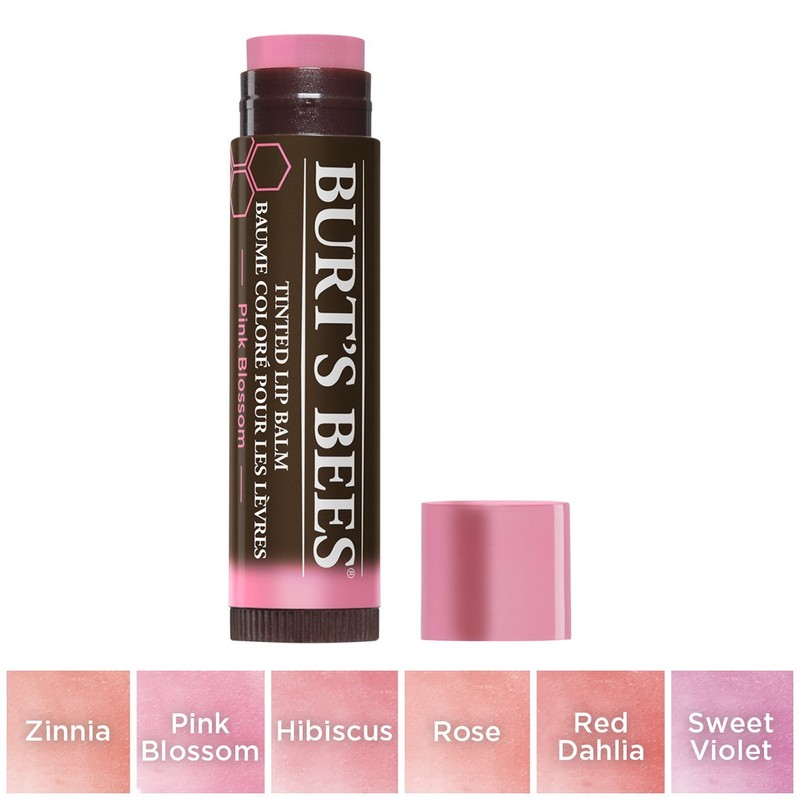 Burt's Bees Tinted Lip Balm, Pink Blossom 0.15 oz (4.25