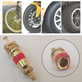 KURAMI 100Pcs Tire Valve Stem Caps+100Pcs Tire Valve Stem Cores Part Replacement for Car Truck Motorcycle Bike