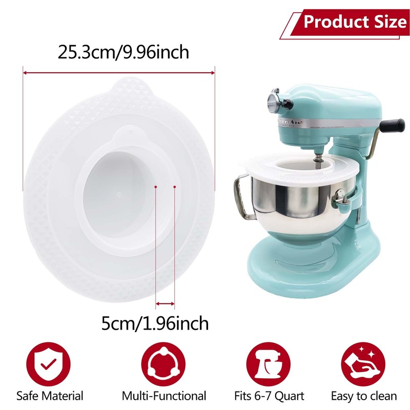 Mixing Bowl Covers for Kitchen Aid Stand Mixer 6-7 Quart