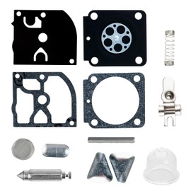BlueStars RB-100 Carburetor Rebuild Kit with Primer Bulb - Compatible with Zama C1Q-S serires STHIL HS45 FS55 FS38 BG45 MM55 & Mini Tiller 4137 EMU Trimmer