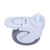 4in Caster M12 Thread Stem Silent Universal Wheel with Brake