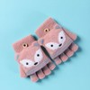 NICEYST Kids Convertible Flip Top Gloves Children Winter Warm Knitted