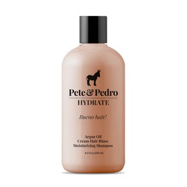 Pete & Pedro HYDRATE - Hydrating Argan Oil Shampoo For Men & Women | Moisturizing Daily Shampoo Cleanser For Dry, Dull, & Fragile Hair | As Seen on Shark Tank, 8.5 oz.