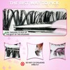 VIHARYEM 570pcs Cluster Lashes Individual Eyelashes Natural Eyelash Clusters D