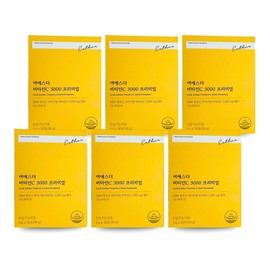 Yeo Esther Vitamin C 3000 Premium 3g / 여에스더 비타민C 3000 프리미엄 3g x 30포 x 6개 (6개월분) DSM 영국산 원료 메가도스 파우더