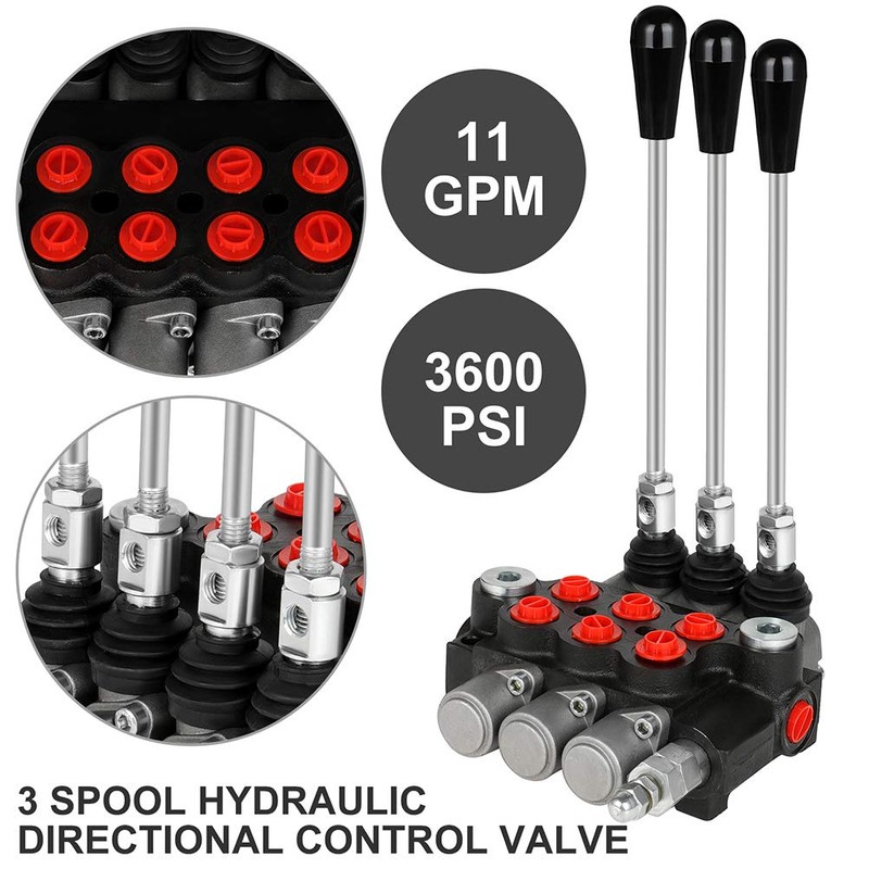 GYZJ Hydraulic Flow Control Valve 3 Spool 11 GPM G