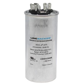 The HVAC Genius 40/5 uF 40+5 MFD 370V/440V Dual Run Start Round AC Capacitor 40 5 uF 370/440 Volt VAC Air Conditioner Capacitor for AC Unit Fan Motor Start, Heat Pump, Condenser Straight Cool
