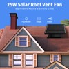 Bghdas 25W Solar Attic Fan, 8 Inch IP68 Waterproof Solar