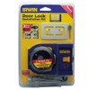 IRWIN Door Lock Installation Kit for Wooden Doors (3111001), Blue