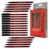 20 x 0.7mm Fine Tipped NATARAJ Classic BLUE Ballpoint Pens