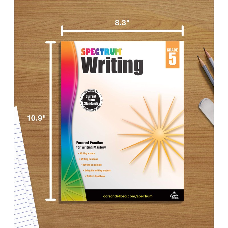 Spectrum 5th Grade Writing Workbooks, Ages 10 to 11, Grade