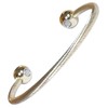 Generic Magnetic Torque Bangle with Ball end, Gold