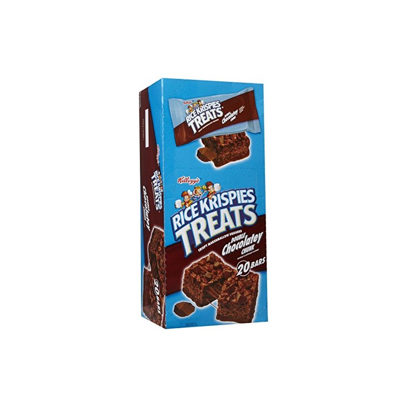 Kellogg's Rice Krispies Treats Double Chocolatey Chunk Bars-1.3 oz, 20