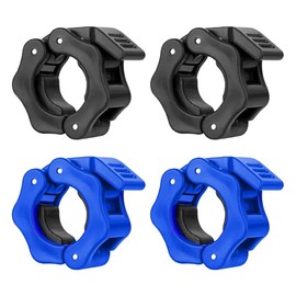 EORPAVU Fitness Collars, Barbell Bar, Quick Release Device, Dumbbell Clamp, Bar Lock Ring, Suitable for Fitness Strength Training (Pack of 4)