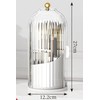 Vellichor Europe 360° Spinning Rotating Makeup Brush Holder with Dustproof