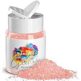 MARBLERS Holographic Glitter [Rainbow Pink] 1.5oz (42g) | Fine | Non-Toxic, Vegan, Cruelty-Free | Face, Body, Eyeshadow, Hair, Festival, Party Makeup, Nail Art, Polish | Resin, Tumbler, Slime, Craft