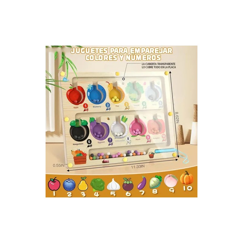 Laberinto Magnético Didáctico Para Niños Juegos Montessori