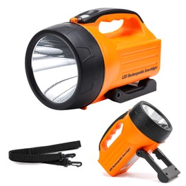 WASING 10 Watt 1000 Lumens LED Rechargeable Spotlight Flashlight