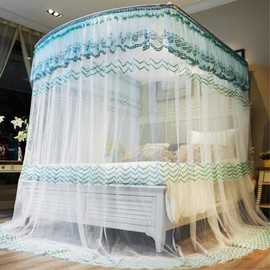 U-shaped Lace Bed Mosquito Net Mosquito Net (200x220cm) (Green)