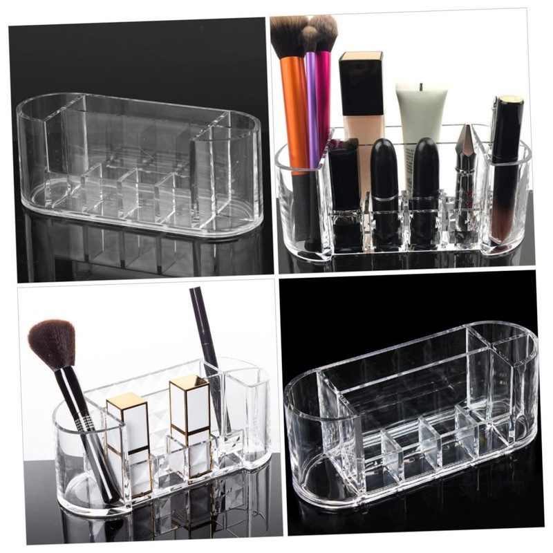 Zerodeko 1pc Makeup Brush Organizer Cosmetic Organizer Sundries Storage Box