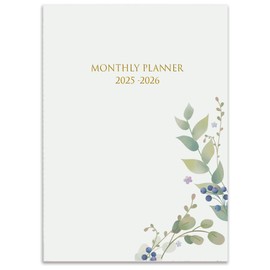 2025-2026 Monthly Planner - 15 Month Calendar from January 2025 - March 2026, Monthly Planner 2025-2026 Easy to Organize Your Daily Life, 7" x 10", Green Leaf