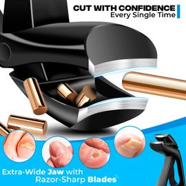 Abgewinkeltes Nagelknipser-Set – Lagerfüller, Zehennagelknipser für dicke Nägel, Weihnachtsgeschenke, breite Backe, scharfe Klinge, Nagelschneider, Metall-Nagelfeile mit Nagelreiniger