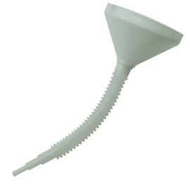 Serenissima Funnel Moplen 20 cm Diameter with Filter and Hose of 44 cm Tool for Transferring Liquids, Petrol, Disel Oil etc