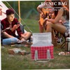 BUGUUYO Large Capacity Insulated Cooler Bag for Groceries Reusable Zippered