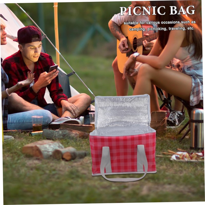 BUGUUYO Large Capacity Insulated Cooler Bag for Groceries Reusable Zippered
