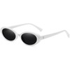 AIEYEZO - anteojos de sol ovaladas retro para mujer, estilo