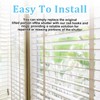 4 Set Horizontal Blinds Replacement Parts with Hook, Wire and