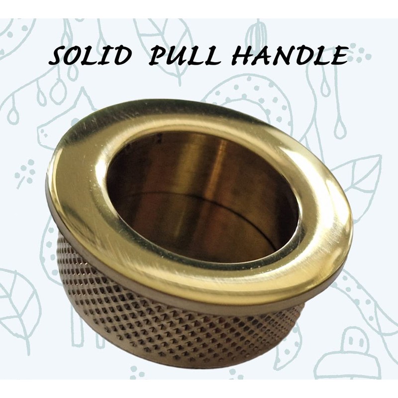 Universal Hardware Finger Pulls Handle Recessed Edge Flush Fitting Pocket
