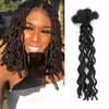 12 Inch Curly Human Hair Dreadlocks – 10 Handmade 0.6cm