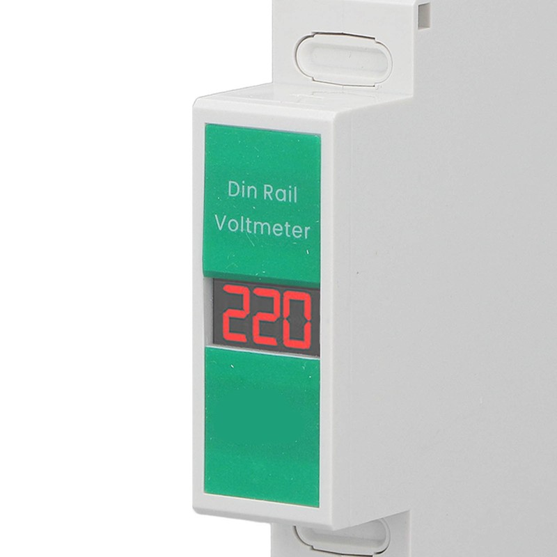 TONGOU Din Rail Voltage Meter Intelligent LCD Digital AC Voltmeter