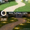 VOLISUN Solar Ground Lights Outdoor,12 Pack Flat Solar Pathway Lights