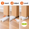 12-Pack Plastic Furniture Leveling Shims for Uneven Surfaces – Snap-to-Fit