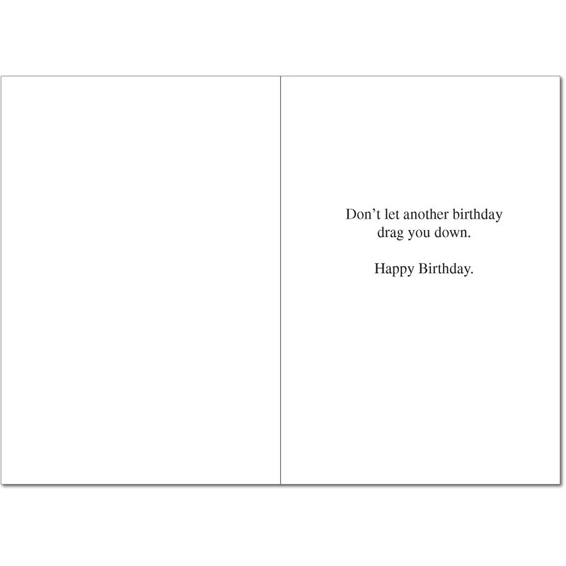 7793 Gravity Fairy Unique Funny Birthday Card with Envelope