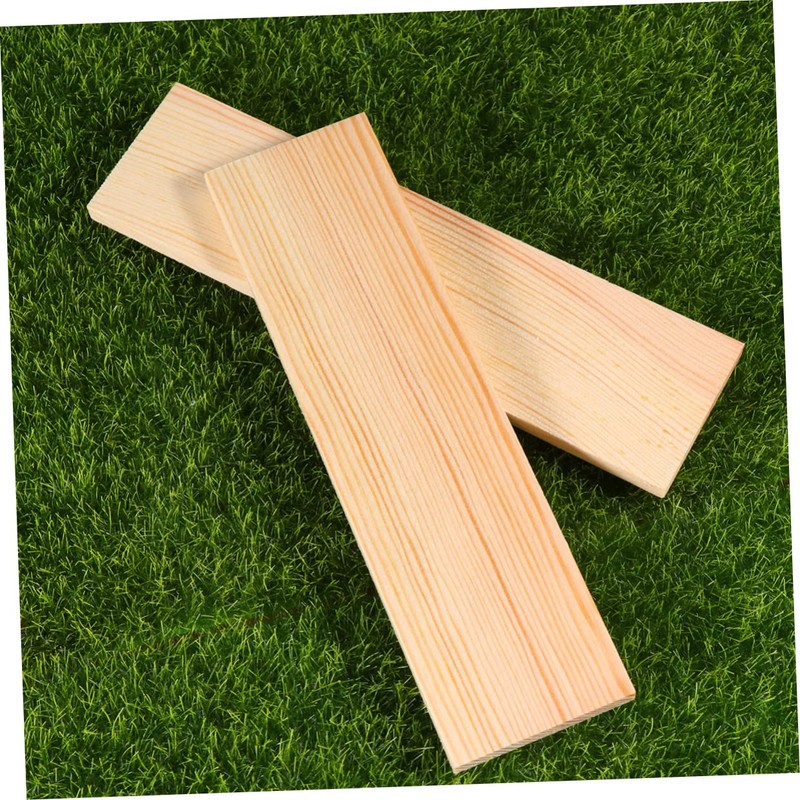 DOITOOL 10Pcs Rectangular Pine Wood Boards Unique Photography Background Props