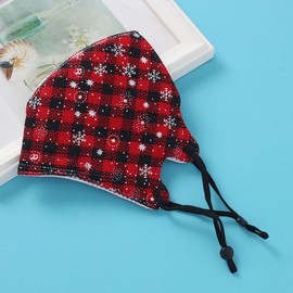 Winter Snowflake Check 3D Fashion Dust-Blocking Mask Warmth 2ea