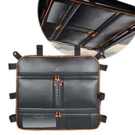 Hutexico For RZR 1000 XP Roof Bag, UTV XP 1000 Overhead Larger Capacity Roof Top Storage Bag Multiple Pockets Map Pouch For Polaris RZR XP 1000 All Years Easy to Install