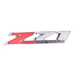 Aimoll 1x Z71 Off Emblems with Strong Tape Decal Emblems Badge for GMC Chevy Silverado Sierra Suburban (Chrome Red)
