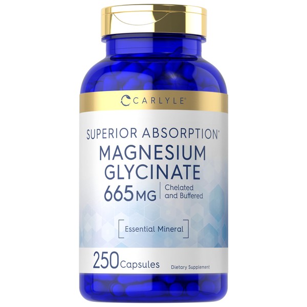 Carlyle Magnesium Glycinate | 665 mg | 250 Capsules |