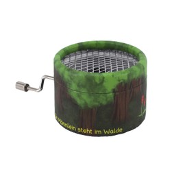 Voggenreiter Music Box 1292 "Ein Männlein steht im Walde", High-Quality Music Box with Quality Musical Mechanism and Hand Crank, Robust and Child-friendly Case