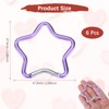 TIXIPEM Star Shaped Snap Clip [6 Pack] - Durable Keychain