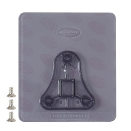 HOME&I Adhesive Kick Down Door Stopper,No Drilling Large Self Adhesive Plate,Height-Adjustable Rubber Foot (Only-Adhesive Plate, Adhesive Plate)