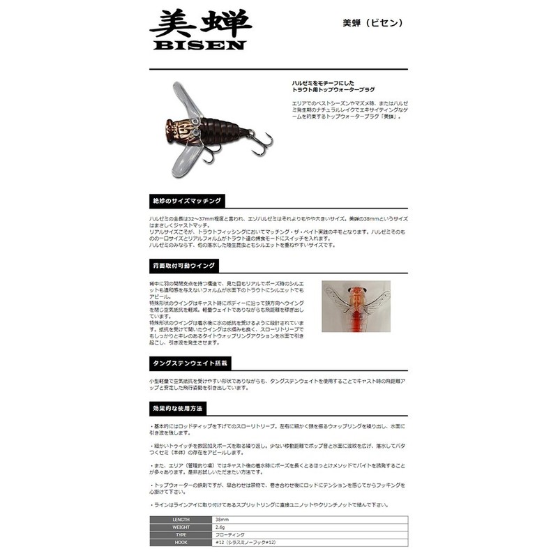 SMITH LTD Noisy Bissen #26 Red Dragonfly 0.1 oz (2.6