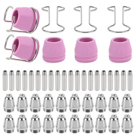 Plasmaschneider Zubehör Parkside, Plasma Düse SG-55 AG-60 WSD-60, Schneidbrenner, Plasmaschneider Düse Elektrode Set, 50-Teiliges Set